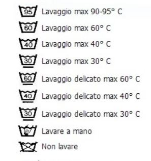 Simboli lavatrice significato per lavaggio Simboli asciugatura capi